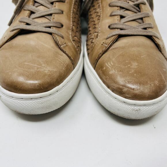 Trask Ackley Leather Low Top Sneaker Lace Up Woven - 8.5 - Picture 8 of 8